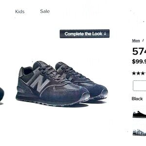 New Balance Charcoal Athletic Shoes
